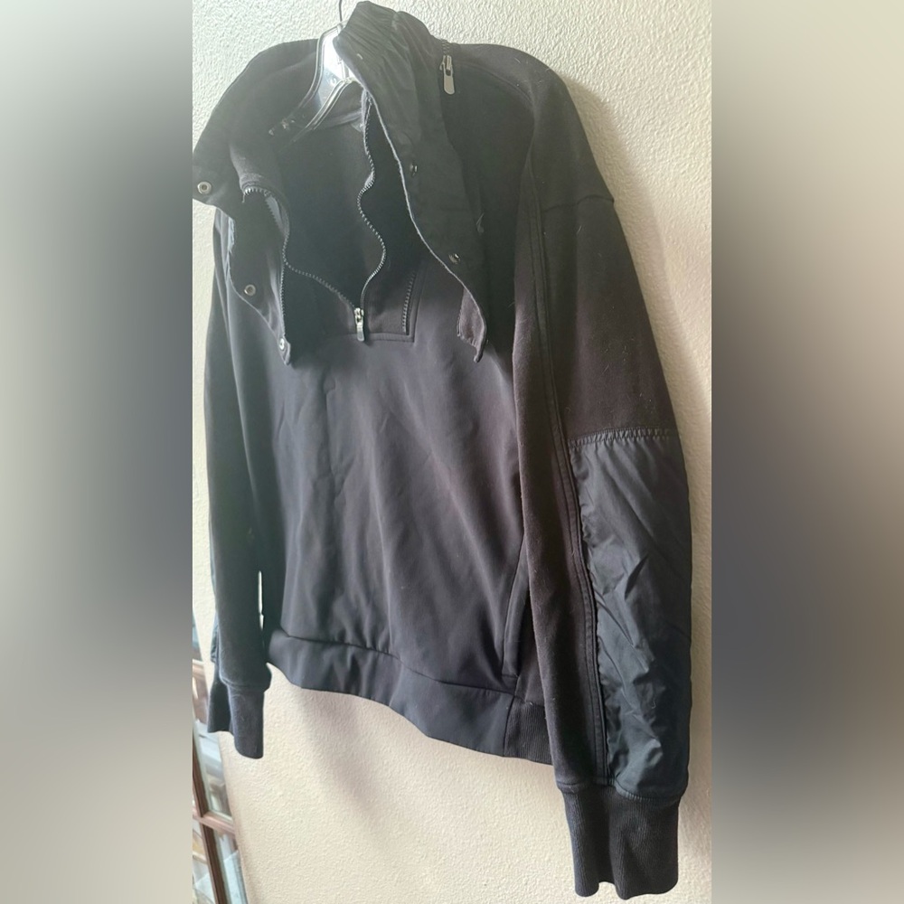 Athleta x Allyson Felix Legend Hybrid Sweatshirt Black Women’s Size XL - Picture 5 of 13